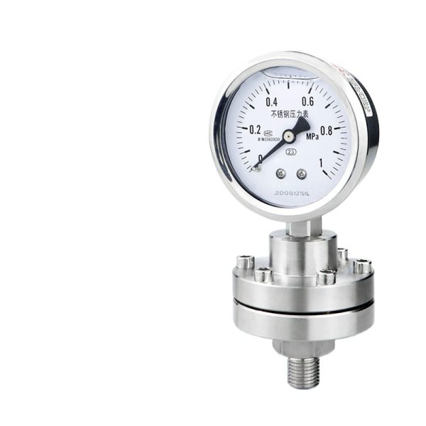 Diaphragm Pressure Gauge YTP60BF Stainless Steel 304 316L Membrane Anti-clogging Corrosion Resistant M14*1.5 for Water Gas Oil Liquid HVAC Systems - Gambar 2