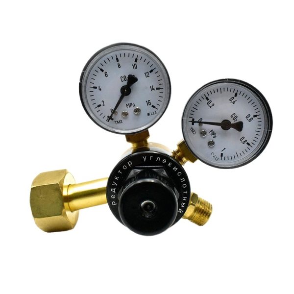 CO2-021A Russian Style Carbon Dioxide Pressure Reducer Regulator for Industrial Systems - Изображение 2