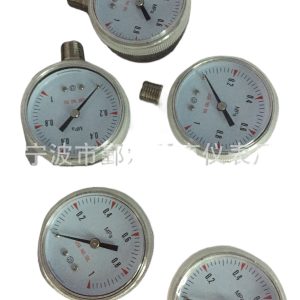 CBM-TECH Stainless Steel Pressure Gauge 0-40 MPa with Dual Scale PSI/Bar NPT Connection for Oxygen & Acetylene Regulator, Non-Oil Standard, Model CBM-Y50