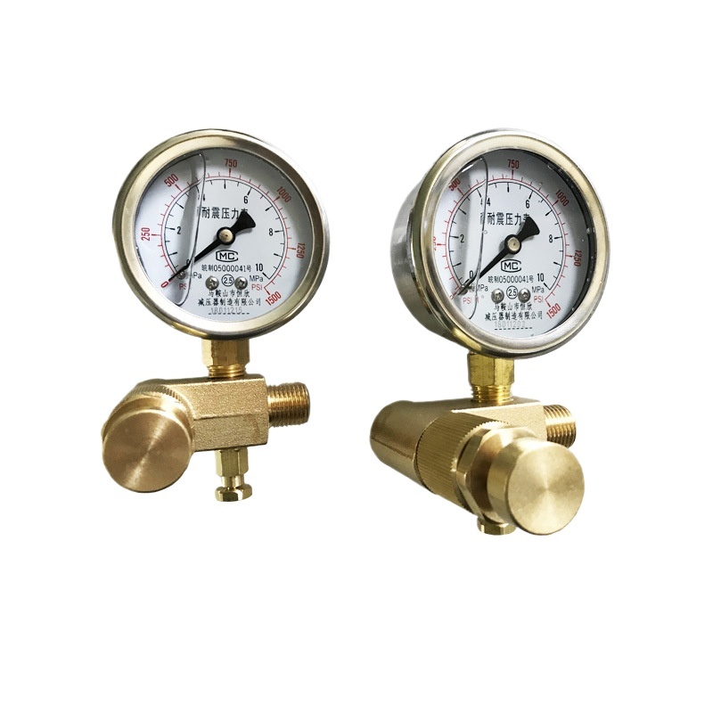 Hydraulic Breaker Nitrogen Pressure Gauge (0-10MPa/0-1500PSI) with Inflation Hose for Excavator Breaker - Image 2