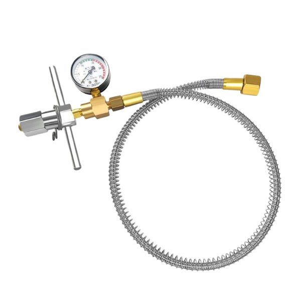 Stainless Steel High Pressure Oxygen Corrugated Hose with Three-Way External Thread 1 Meter for HVAC Oxygen Systems - 이미지 2