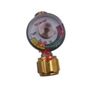 Portable Torch Oxygen Valve with Pressure Gauge (0-2.5 MPa) for Welding Regulators, Replaces A001