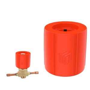 Red Solenoid Valve Emergency Opening Magnet Tool (15mm Valve Stem) for Refrigeration HVAC Systems
