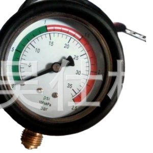 Fuel Injection Oil Pressure Gauge 50mm Dial 0-2.5 Bar / 0-35 PSI Gauge for Water Tank Leak Detection