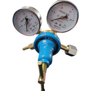 RUI-PU TR-03K CO2 Pressure Regulator Dual Gauge Carbon Dioxide Reducer without Flow Meter for Welding & Industrial Use
