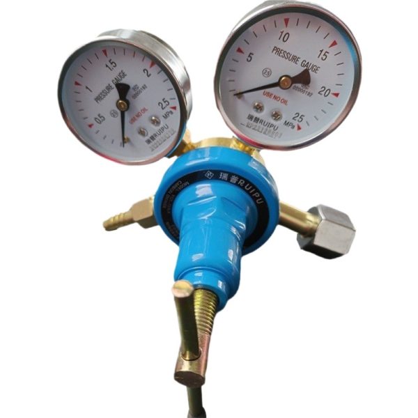 RUI-PU TR-03K CO2 Pressure Regulator Dual Gauge Carbon Dioxide Reducer without Flow Meter for Welding & Industrial Use
