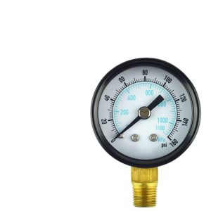 Stainless Steel Radial Pressure Gauge Y40 Mechanical Transmission Copper Thread for Oil Gas Water Pressure Measurement