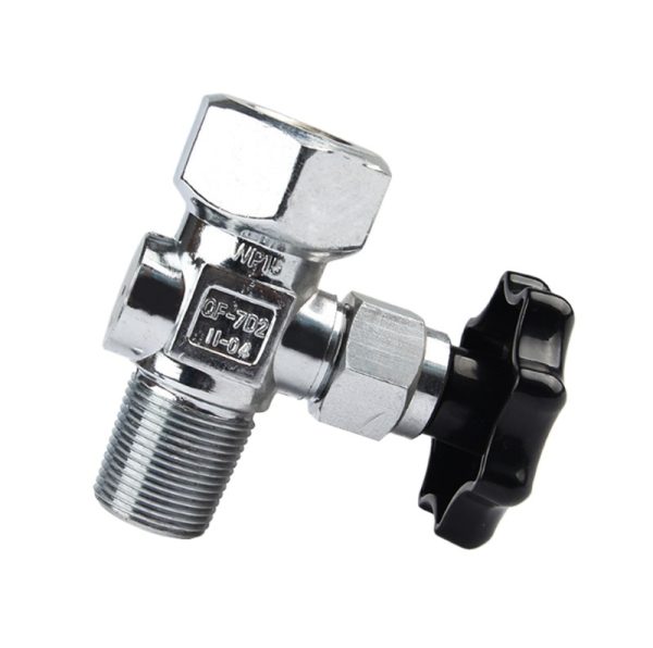 CO2 Cylinder Valve Oxygen Valve Steel Cylinder Valve QF-2G125E 25EA QF-7D2, Compatible with CO2/Oxygen/Gas Cylinders (QF-7B) - Imej 4
