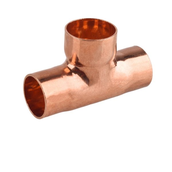 Copper Reducing Tee Joint 6.35mm-67mm for HVAC Refrigeration Plumbing Parts
