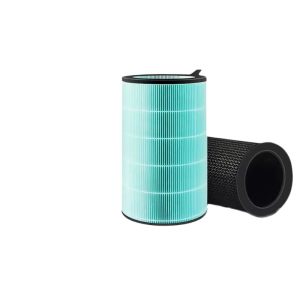 Advanced Cylindrical Air Purifier Filter Replacement (High-Efficiency Filtration, Odor Removal, Formaldehyde/PM2.5 Elimination) compatible with Balmuda Air Purifier Models EJT1180, 1380SD, 1390