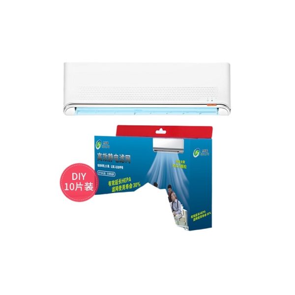 10-Pack DIY Electrostatic Filter Cotton for Xiaomi Air Conditioner Filter Net (Removes PM2.5 & Dust) Compatible with Xiaomi HVAC Systems
