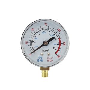 Analog Pressure Gauge Y40 (0-1.0 MPa/0-150 PSI) with Brass Thread Connection for HVAC Systems