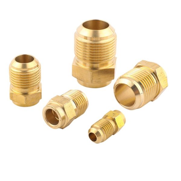 Brass Flared Tube Fittings (6.35mm to 19.05mm) for HVAC Line Extension without Welding - Imagem 3