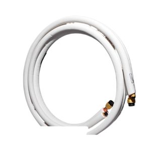 Universal Purpose Copper Pipe Air Conditioner Connection Tube with Insulation, 6.35mm x 0.6mm / 15.88mm x 0.7mm, Compatible with All Air Conditioning Systems, Replacement HVAC Pipe Lines