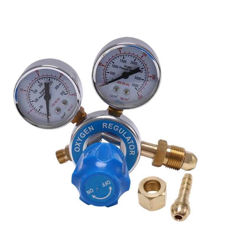 Oxygen Reducing Pressure Regulator (Input 2.5-25 MPa, Output 1.25 MPa) for Oxygen Gas Bottles for Industrial and Medical Applications - Image 2