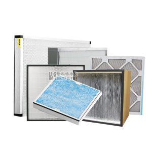 Customized Minipleat HEPA Air Filter Galvanized Frame Pleated FFU H13 H14 Air Filtration Media Compatible with HVAC Systems, Air Purifiers