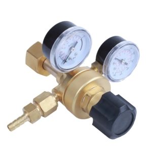 Industrial Argon CO2 Gas Bottle Pressure Regulator Dual Gauge for MIG TIG Welding