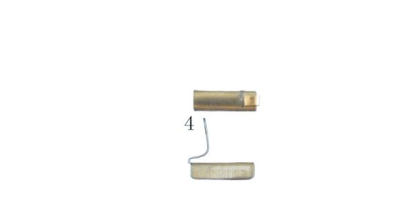Coiled Tube Sealing Plug Spring Tube Connector End Cap 29.5mm Length 1.4mm Hole 17.5/13.5/12mm Width for HVAC Systems Replaces 1085# - Gambar 2
