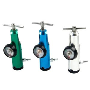Medical Yoke Regulator (0-15 LPM Flow Rate) for Oxygen Therapy, Single-Stage Design
