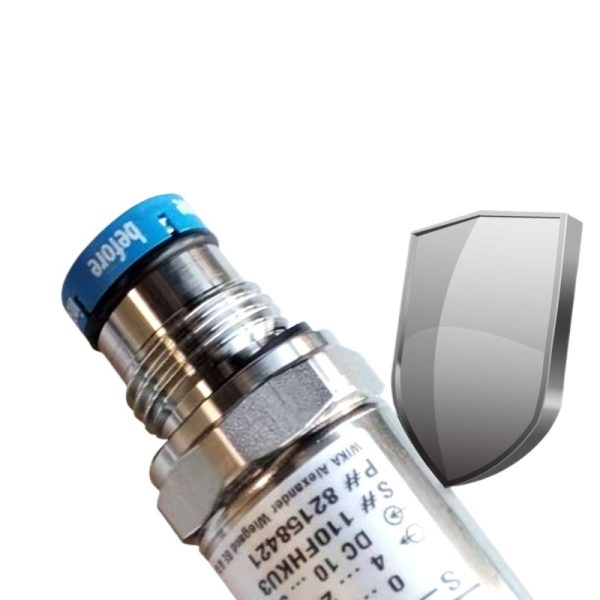 WIKA S-11 Type Diaphragm Pressure Transmitter (0-250 KPa / 0-1 MPa, 4-20 mA output, DC 10-30V) for Industrial Applications - Imej 2