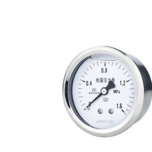 Axial Anti-Vibration Pressure Gauge YN60Z M14*1.5 60mm Diameter HVAC Gauge for Water Gas Vacuum Hydraulic Systems