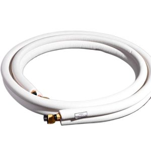 Double Layer Thickened Air Conditioner Drainage Pipe (6.35mm*0.6mm + 15.88mm*0.7mm) with Pure Copper Connectors for HVAC Systems