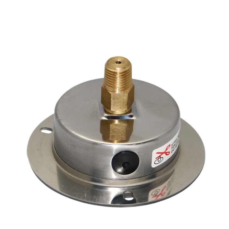YN60ZT Axial Mount Pressure Gauge (0-0.1 to 0-60 MPa/psi) for Oil, Water, Air, HVAC Systems - Image 2