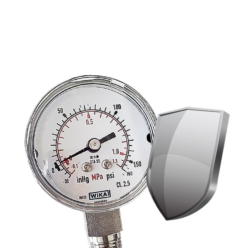 Compact Pressure Gauge WIKA 131.11 Series (0-160 psi / 0-1.1 MPa, 316 SS) for Industrial HVAC Systems - Image 2
