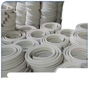 Pure Copper Dual-Layer Embossed Cotton AC Connection Pipes (6.35*0.6/9.52*0.6) for 1-1.5HP Household Air Conditioners, Compatible with All Mini-Split Units