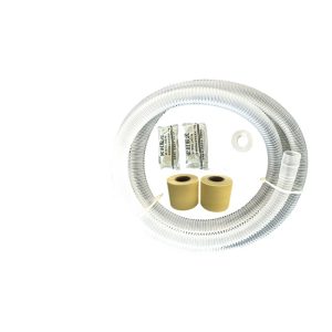 Durable Insulated HVAC Drain Hose Kit with Sealant and Tape for 1P-5P Universal AC Units, Replaces Standard AC Accessories