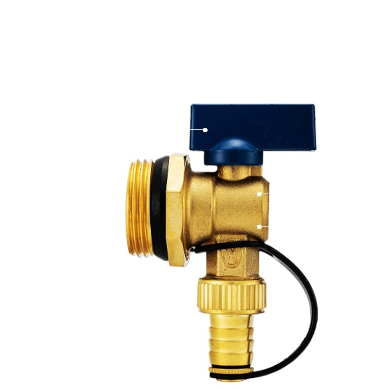 Full Brass Diverter Heating Plate Water Drain Valve (DN20, DN25, DN32) for Underfloor Heating and Radiator Systems - Image 3