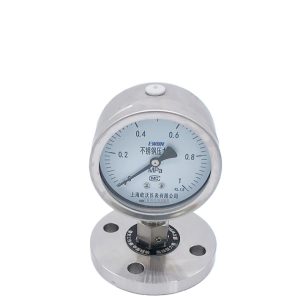 Full Stainless Steel Diaphragm Pressure Gauge YTF-100H/MF (Y-100BF/MF) DN50 Radial Mount for HVAC Systems