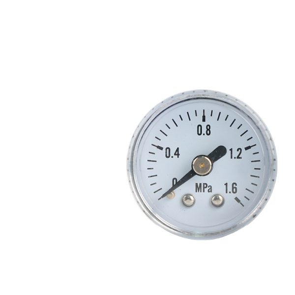 Pre-filter Pressure Gauge Y35 Axial Water Purifier Water Hammer Pressure Meter (0-1.6 MPa, 35mm Diameter) for HVAC Systems