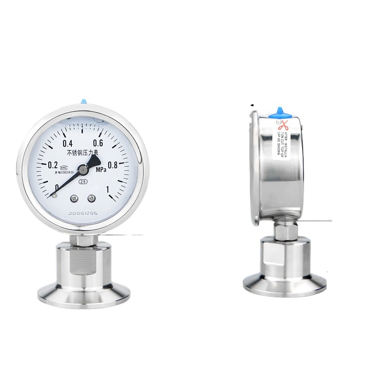Sanitary Diaphragm Pressure Gauge (0-1 MPa, 2.5 Accuracy) with Clamp Connection for Food and Pharma Industry Compatible with Kaixuan Instruments - Image 3