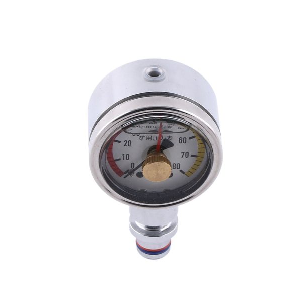 Mining High-Pressure Radial Pressure Gauge JT50 (50mm Diameter, 0-80MPa) for various industrial applications - Imej 2