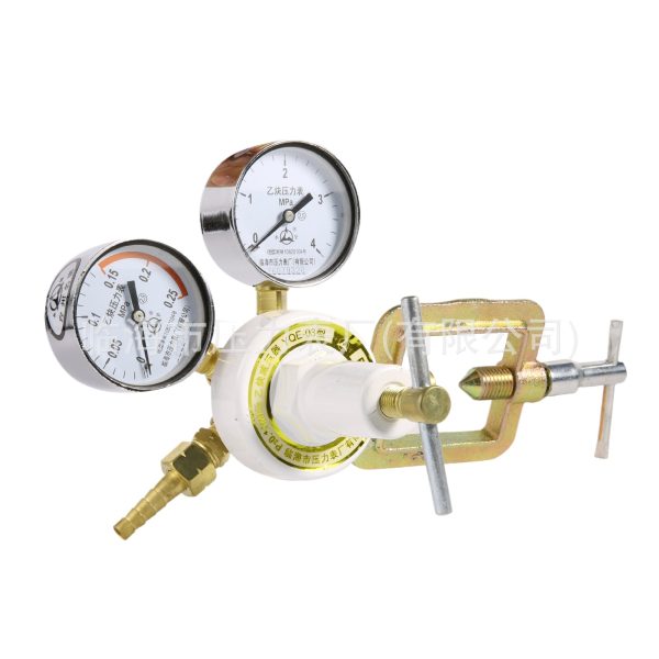 YQE-03 Acetylene Gas Pressure Reducer with Shockproof Gauge for Welder - รูปภาพ 3
