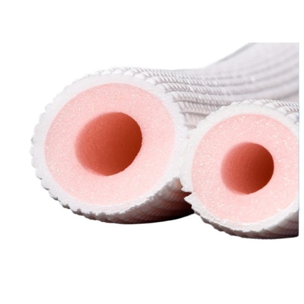 Anti-Aging Sun-Resistant Hot & Cold Floor Heating Pipe Cover 1P13mm Red Core IXPE Embossed Composite Foam Insulation Tube