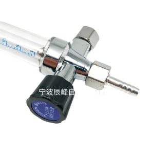 Right-Angle M16*1.5 Medical Oxygen Flow Meter for Manifold Systems and Workbench Use, 0-25 Range