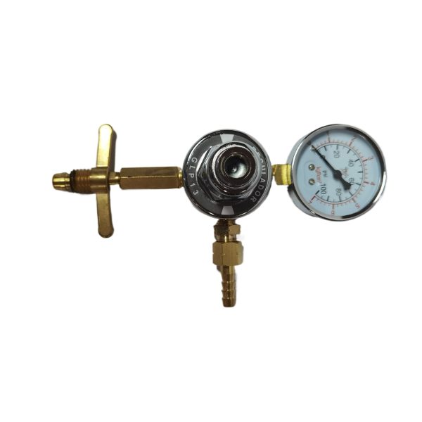 Full Copper Argon Gas Regulator Pressure Reducer for Brazil Market, Single-Stage, 0-25 Measurement Range, 30L/min Flow, Factory Direct Supply, HL-0033 - 이미지 2