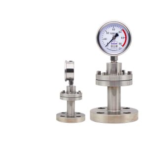 Yongyi Y60BFMG Stainless Steel Diaphragm Pressure Gauge (I-shaped Flange) for Water, Liquid, Oil, Gas Pressure Systems