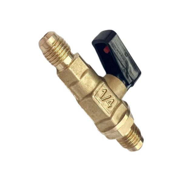 Refrigerant Charging Ball Valve 1/4" Male to 1/4" Female SAE for R22 R410A AC HVAC System - 이미지 3
