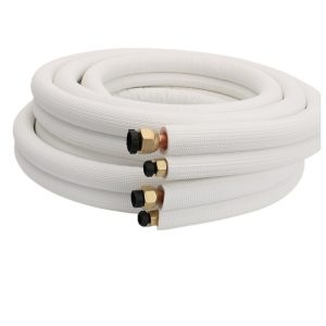 Factory Wholesale Double-Layer Insulated Copper Tube 1P Inverter Air Conditioner Pure Copper Pipe AC Refrigeration Finished Copper Tube (6.35x0.6mm/9.52x0.6mm, 3 Meters) for Universal AC Systems