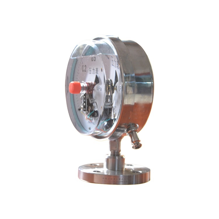 Flange Diaphragm Electrical Contact Pressure Gauge YTXC-150 DN25 (0-0.6 MPa) for HVAC Systems - Image 2