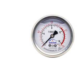 YN60ZBF Stainless Steel Axial Pressure Gauge (0-1.6 MPa, 60mm Dial) for Water, Liquid, Oil, Gas Systems Replaces YN60ZBF