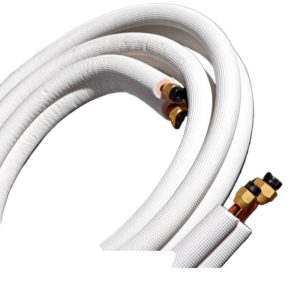 Embossed Copper Pipe for Air Conditioner Extension 6.35*0.6+9.52*0.6, Flexible & Corrosion-Resistant Purple Copper Tube