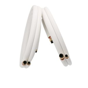 Split Air Conditioner Copper Line Set (6.35mm & 12.7mm) Insulation Tube for 1.5P-2P Mini Split Systems 3-4 Meter Length