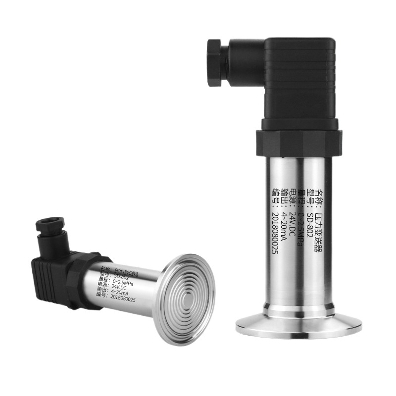 Sanitary Diaphragm Pressure Transmitter SD-802 with Diffused Silicon Core, 0-2.5MPa 4-20mA Output, for Water/Oil/Gas Pressure Sensor - Image 2