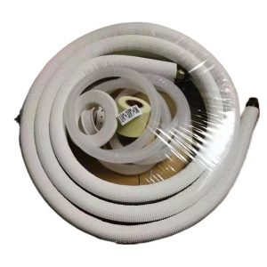 Embossed Copper HVAC Line Set (1/4"+3/8" x 3m) with Insulation and Drain for Mini Split AC