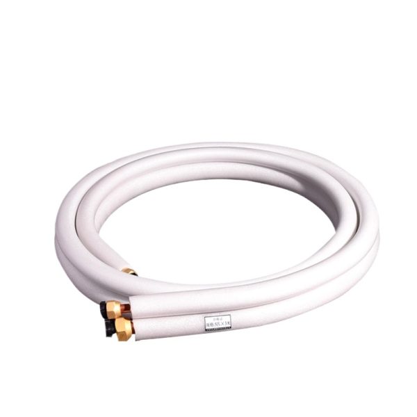 Pure Copper Insulated Refrigeration Line Set (5x3M) for Air Source Heat Pumps & Air Conditioners, Replaces Custom Fittings