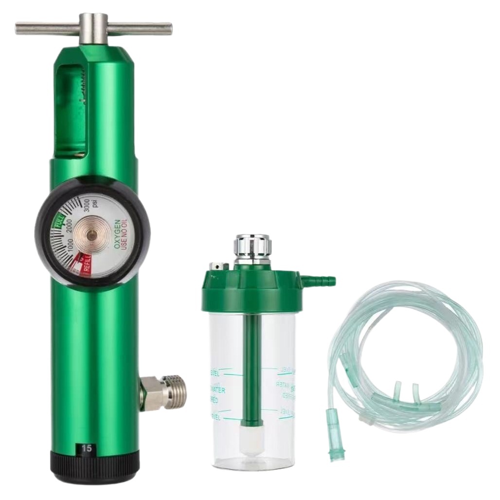 Medical Yoke Regulator (0-15 LPM Flow Rate) for Oxygen Therapy, Single-Stage Design - Image 3